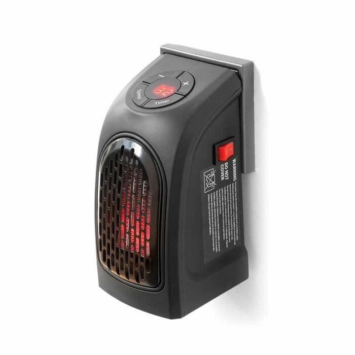 Calefactor Portátil - InnovaGoods - Heatpod - 400 W - Negro - Compacto y Práctico negro
