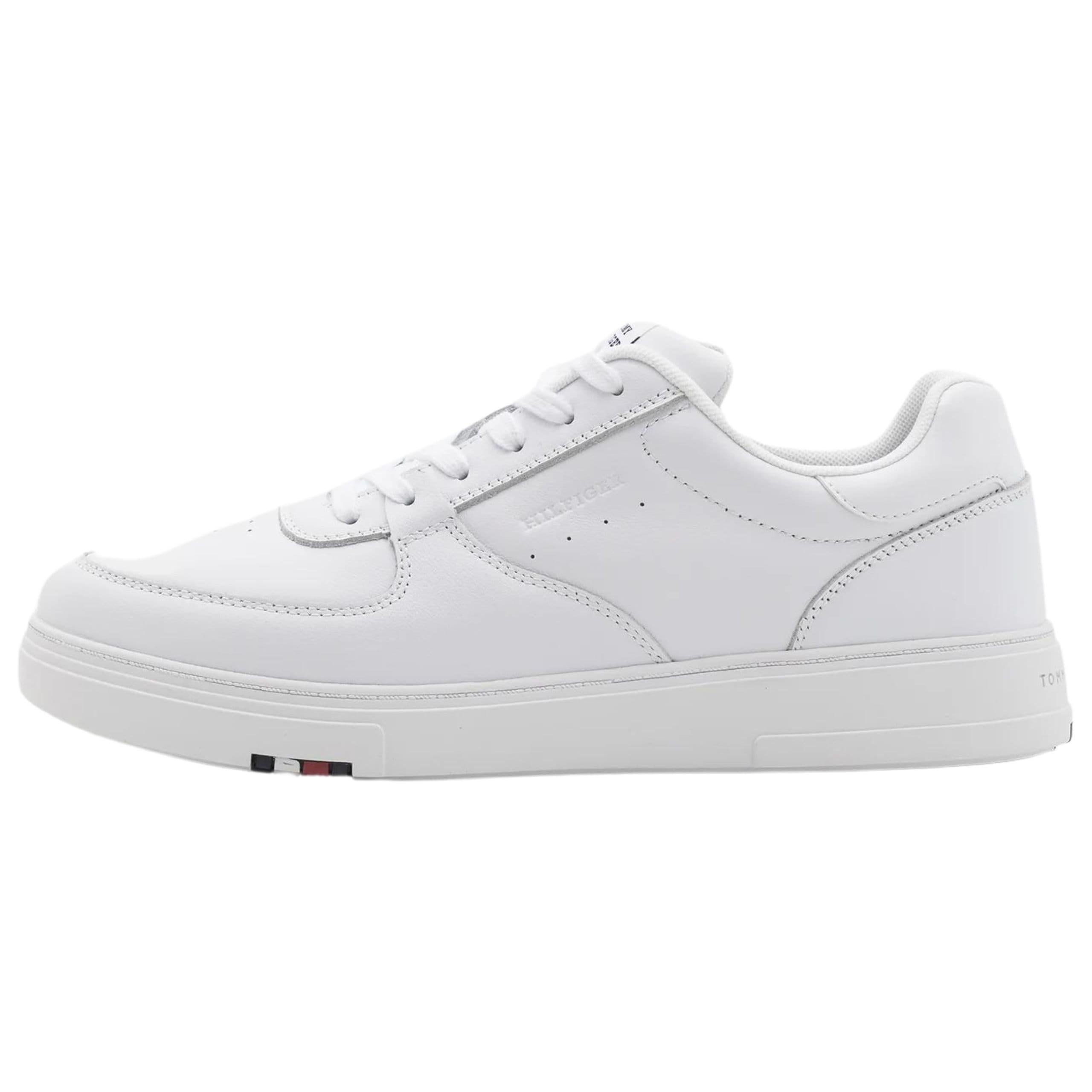Zapatillas deportivas Tommy Hilfiger Modern Cup Corporate LTH para hombre blancas 46