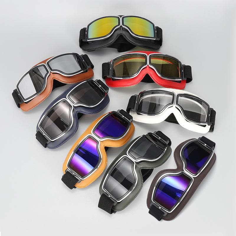Parabrisas retro Harley Casco Príncipe Heredero Gafas Parabrisas Parabrisas de motocicleta todoterreno Gafas de montar