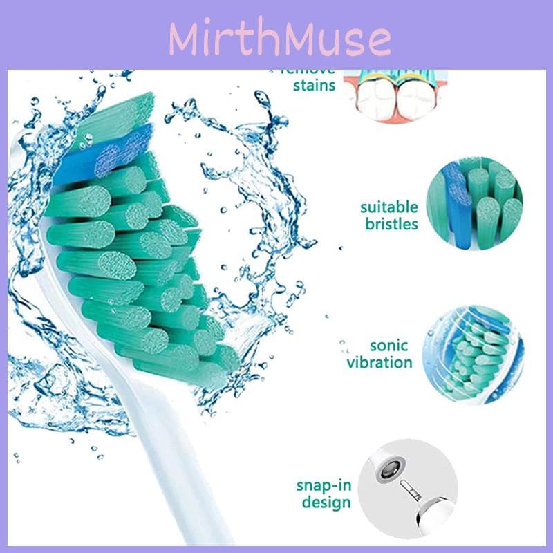 Philips Sonicare C1/2 Cabezales de Repuesto para Cepillo de Dientes Paquete de 4 Suaves y Eficaces