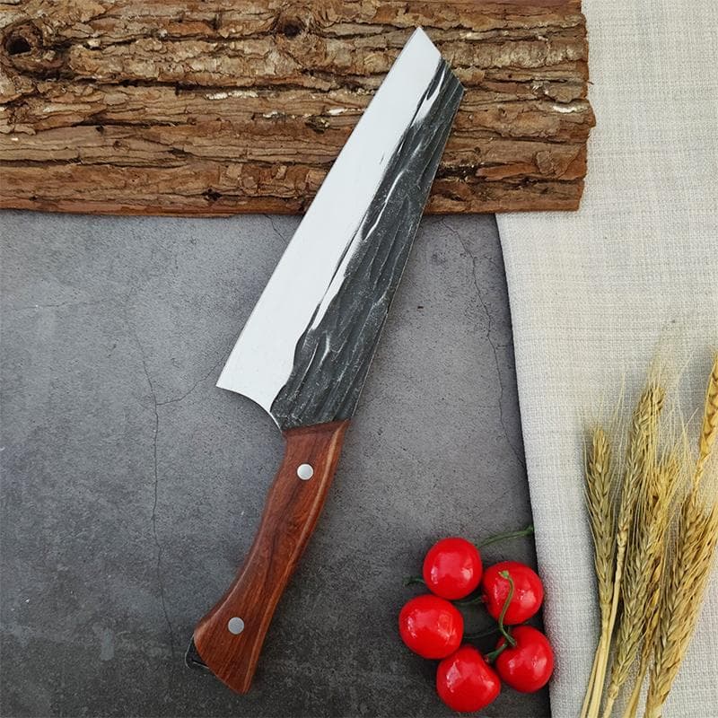 Cuchillo japonés forjado, cuchillos de chef, cuchillos de carnicero de acero inoxidable, cuchillos para cortar verduras