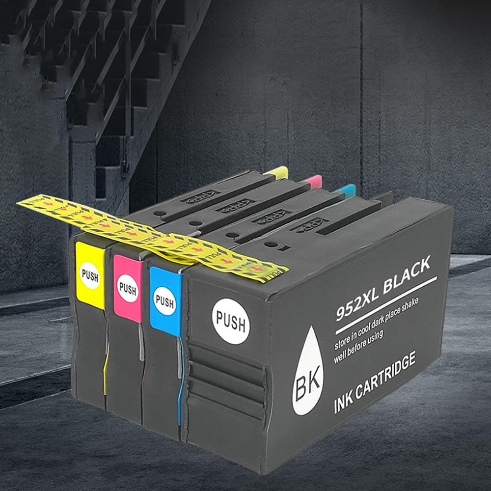 Paquete de 4 Cartuchos de Tinta 952XL para HP Officejet Pro 7720 7740
