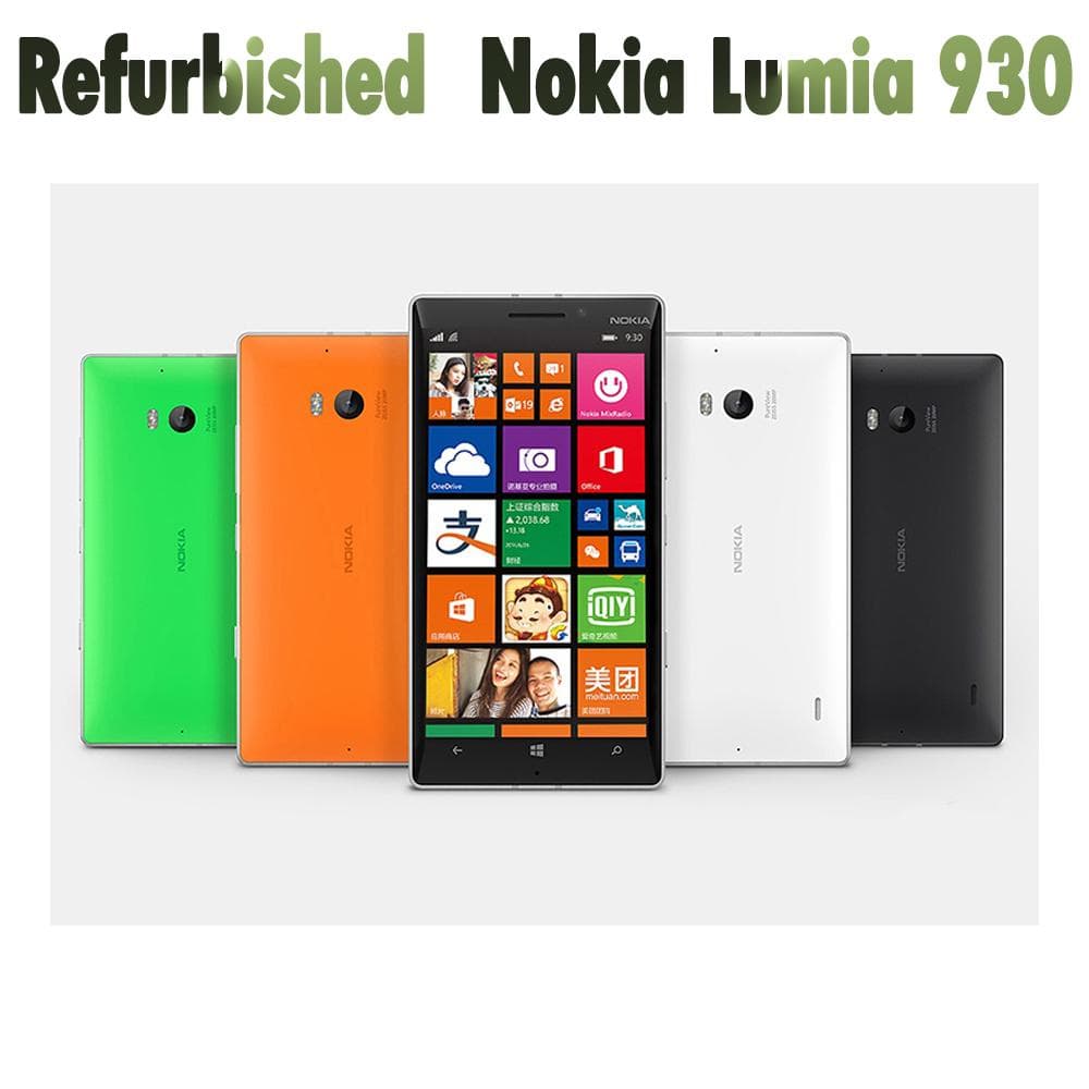 Nokia Original Nokia Lumia 930 Refurbished Desbloqueado Original 3G GSM WIFI GPS 8MP 32GB memoria Teléfono Móvil Con 1 SIM verde