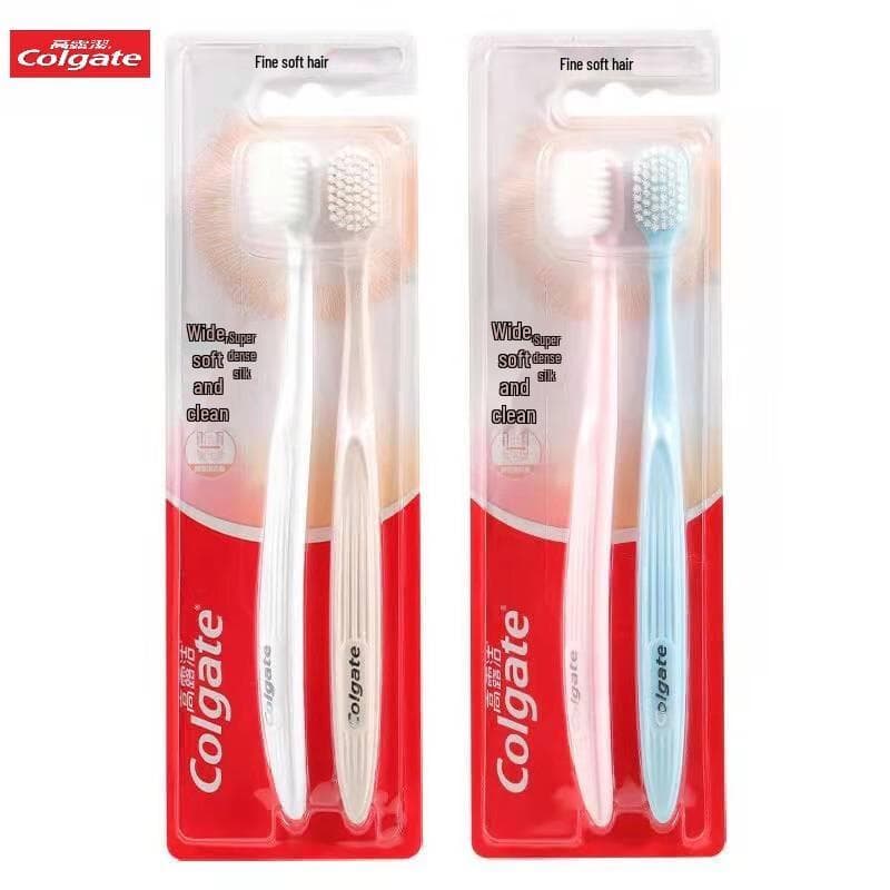 Cepillo de dientes Colgate Cabeza Ancha Cerdas Suaves (Paquete de 4)