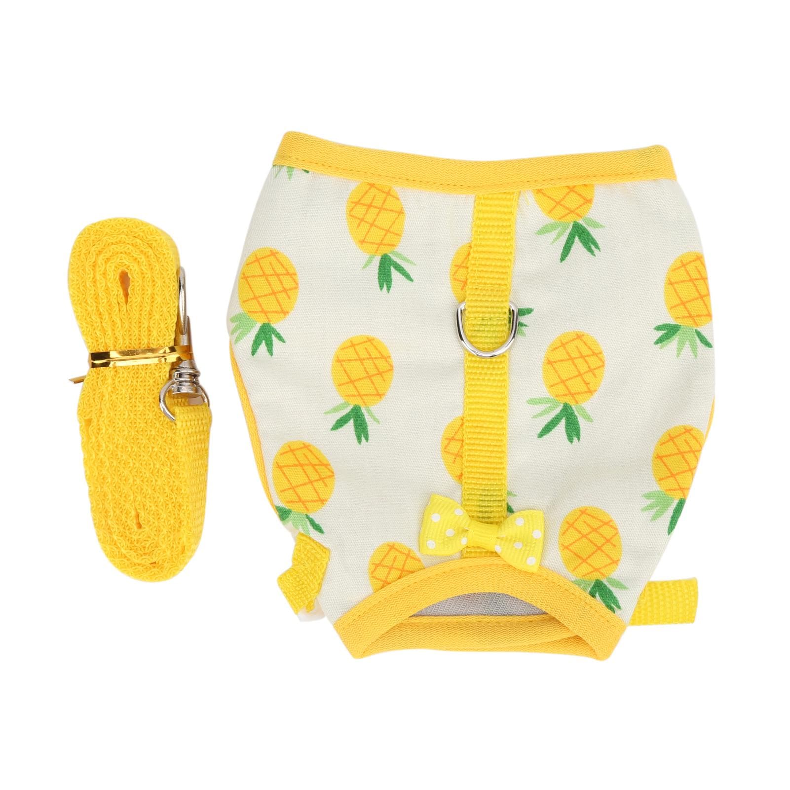 Conjunto de arnés y correa para mascotas Mini Pets ajustable para cobayas, ropa para animales pequeños, L, amarillo amarillo