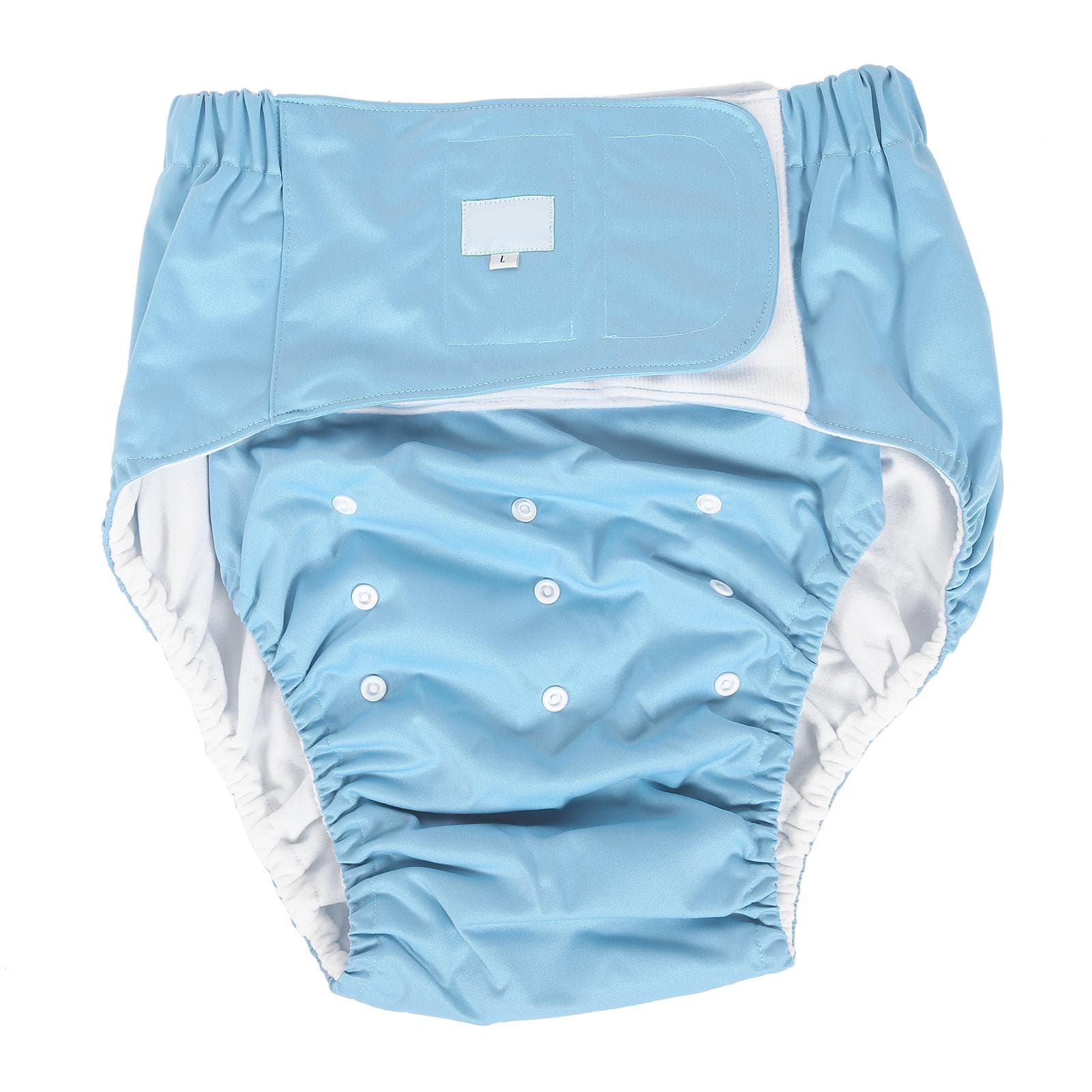 Pañal Reutilizable para Adultos Incontinencia de Ancianos Pañal Lavable Pantalones de Pañal Ajustables 305 Azul