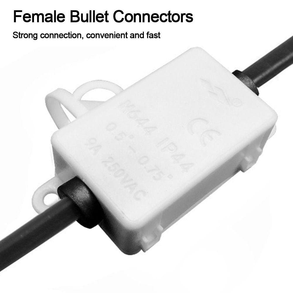Caja de Conexiones Eléctricas IP44 Ignífuga de Plástico ABS Conector de Cable de 3 Vías Caja Impermeable para Exteriores Eléctrica de Exterior