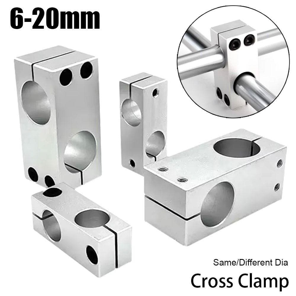 1 Pieza Soporte de Fijación de Tubo de Acero para Eje Óptico Diámetro Fijo Vertical Sujeción Rápida Clip Cruzado