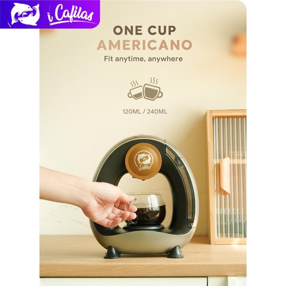 i Cafilas MINI Q Cafetera Americana Máquina de Bajo Decibelio Silencio Sin Vibración champagne