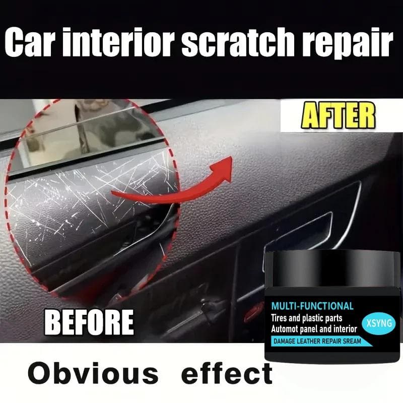 Agente de reparación de plástico para automóviles cera pulidora de plástico para interior y exterior del coche pasta reparadora de arañazos