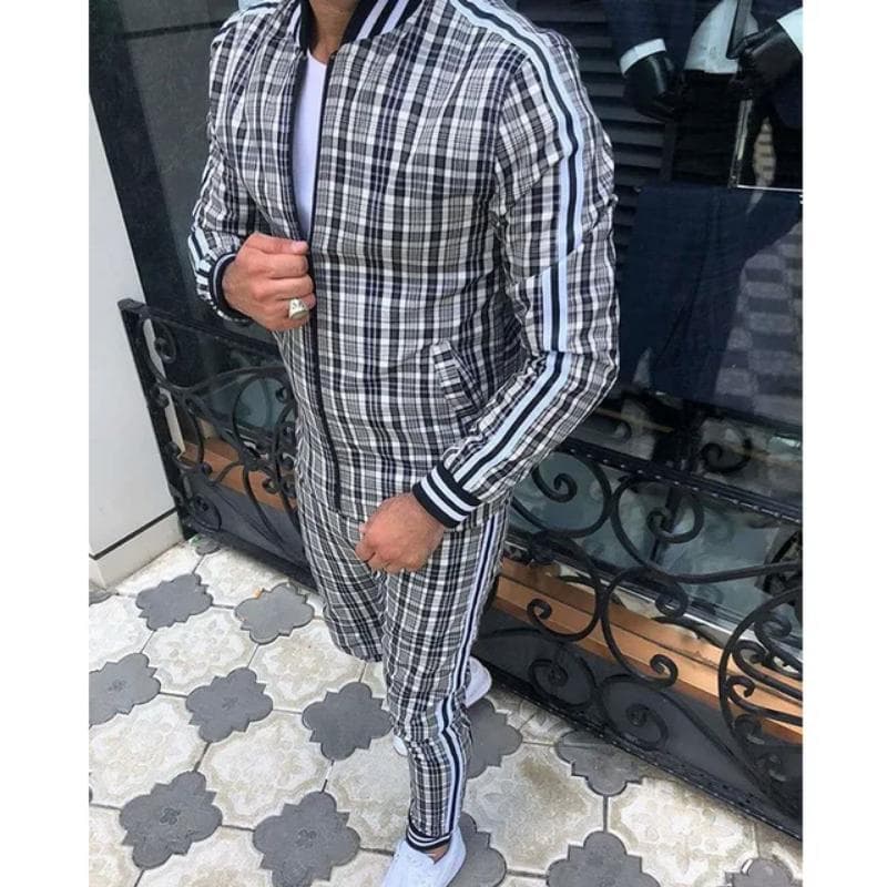 Nuevo Conjunto de chándal para caballero, conjuntos de chaquetas, traje para hombre, chándal de moda para hombre, traje deportivo, sudaderas, ropa