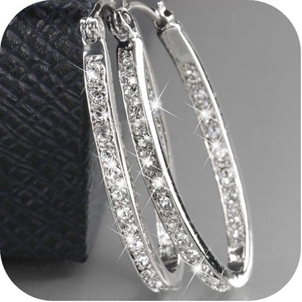 Exquisitos pendientes de plata de ley 925 de oro de 18k para mujer, pendientes de aro de diamantes de piedras preciosas naturales, joyería de
