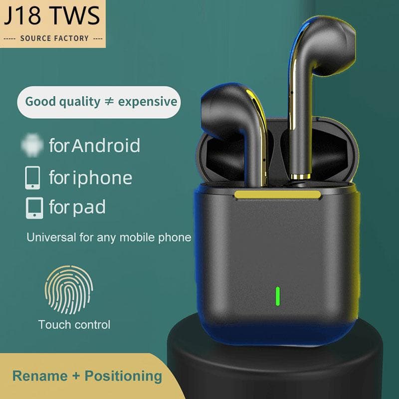 Auriculares inalámbricos Bluetooth J18, auriculares estéreo intrauditivos, auriculares deportivos manos libres, auriculares para juegos de música