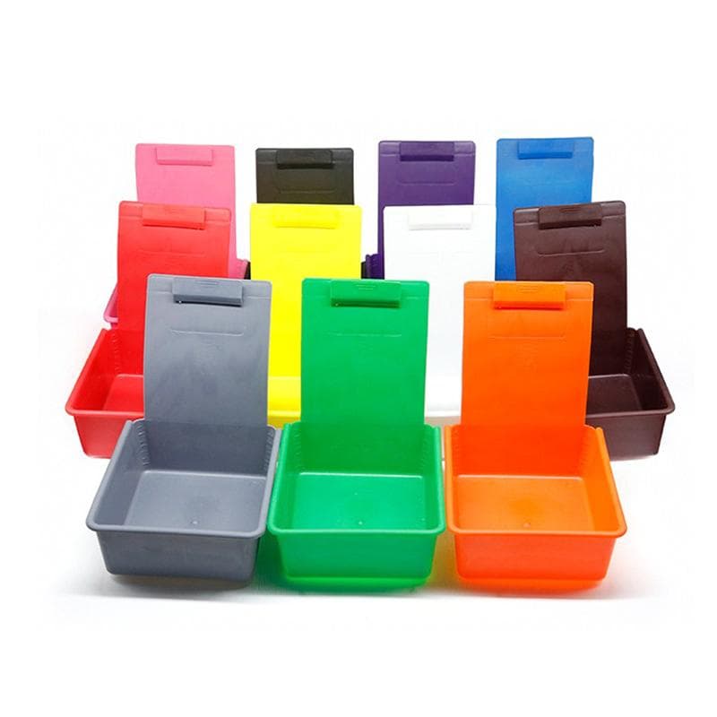 Caja de almacenamiento de laboratorio Dental, bandeja de trabajo de plástico Pp colorida, estuche duradero