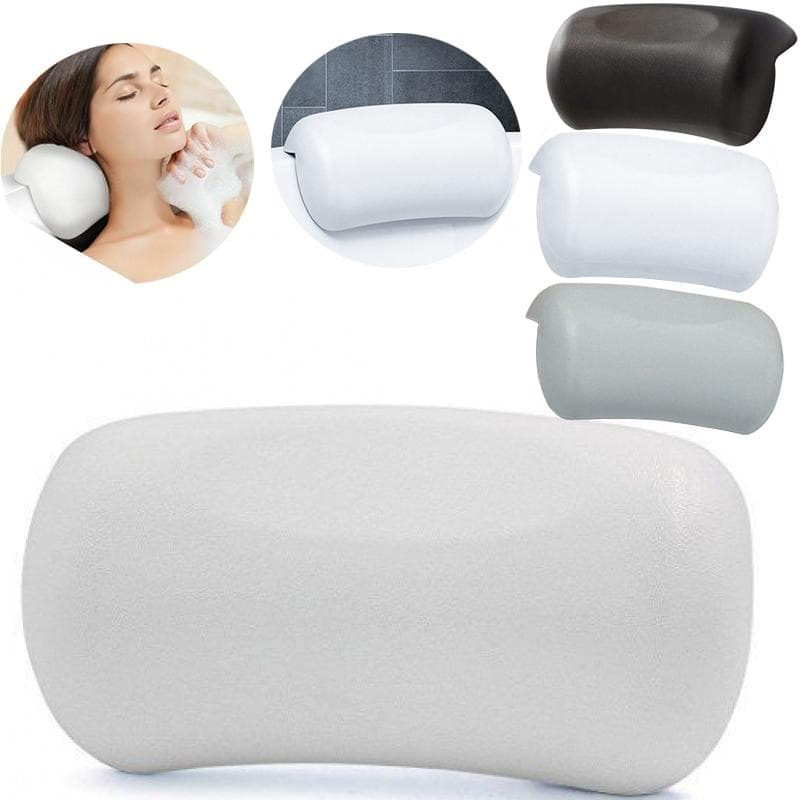 Almohada de baño SPA Reposacabezas de bañera antideslizante Almohadas de baño suaves e impermeables con ventosas Cojín de cuello para baño