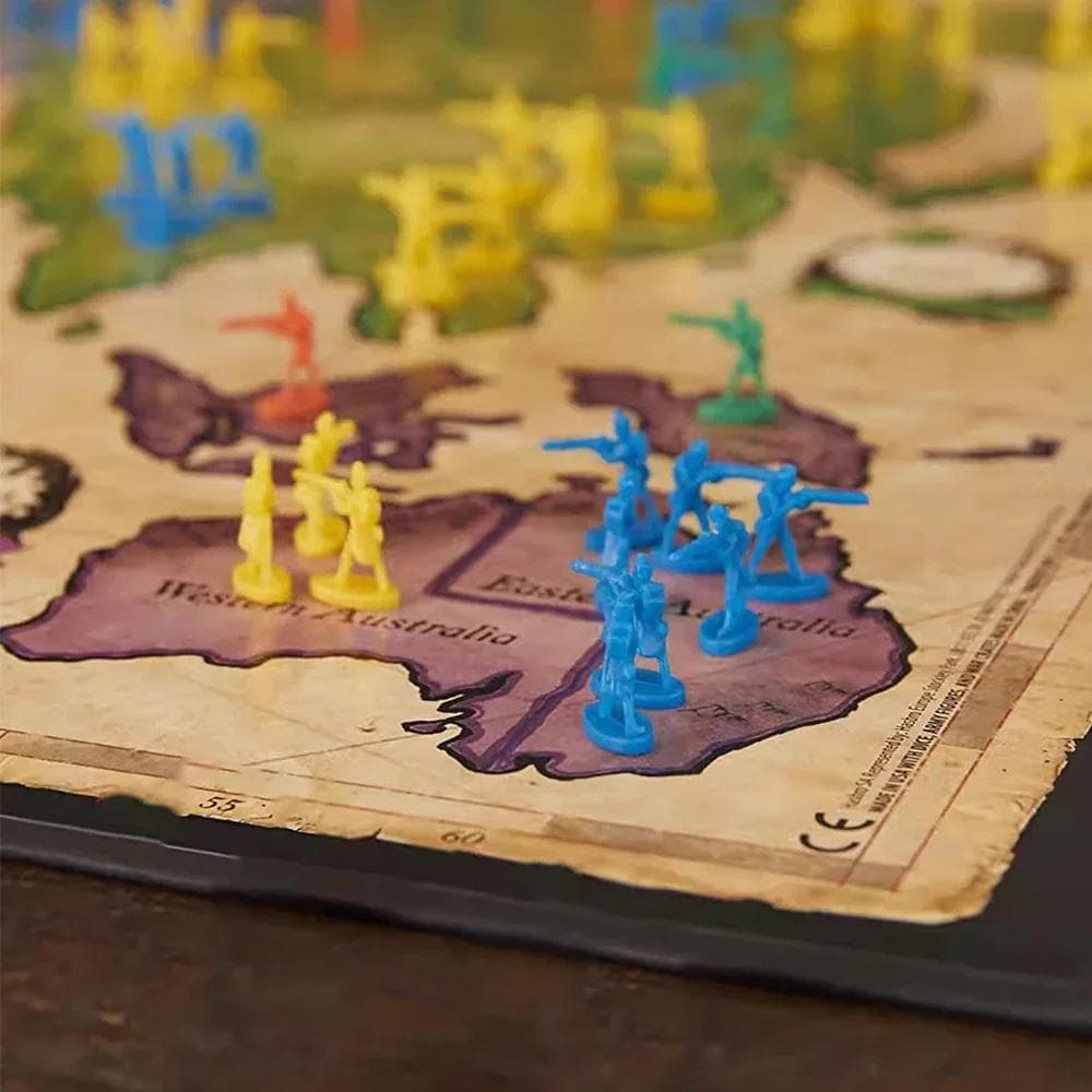 Juego de Mesa Interactivo Clásico Risk 1 Risk - Juego de Conquista Estratégica - 2 a 5 Jugadores - Juego Familiar de Tablero - 1 Año