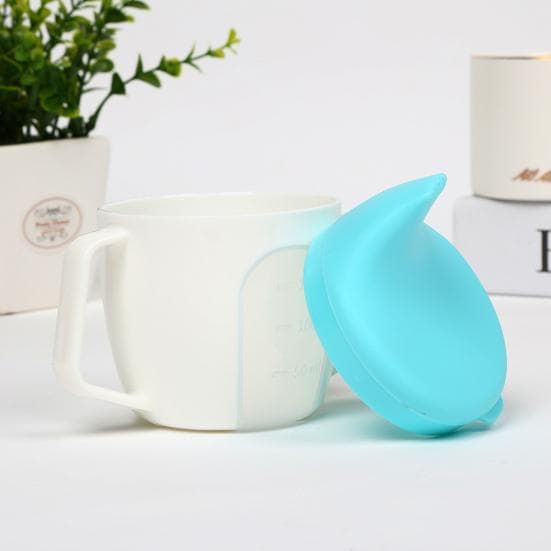 Taza para Bebé Forma de Pico de Pato Fácil Limpieza PP para Bebés con Boquilla para Beber Agua verde