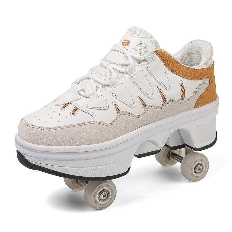 Zapatos con Ruedas Zapatos de Polea de Cuatro Ruedas Zapatos para Niños Zapatos para Niñas Zapatos de Patinaje Zapatos de Fila de Doble Rueda