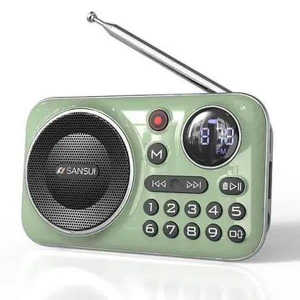 Altavoces Bluetooth F21, Mini Radio FM portátil inalámbrico para personas mayores, tarjeta TF multifuncional para exteriores/Walkman de música USB