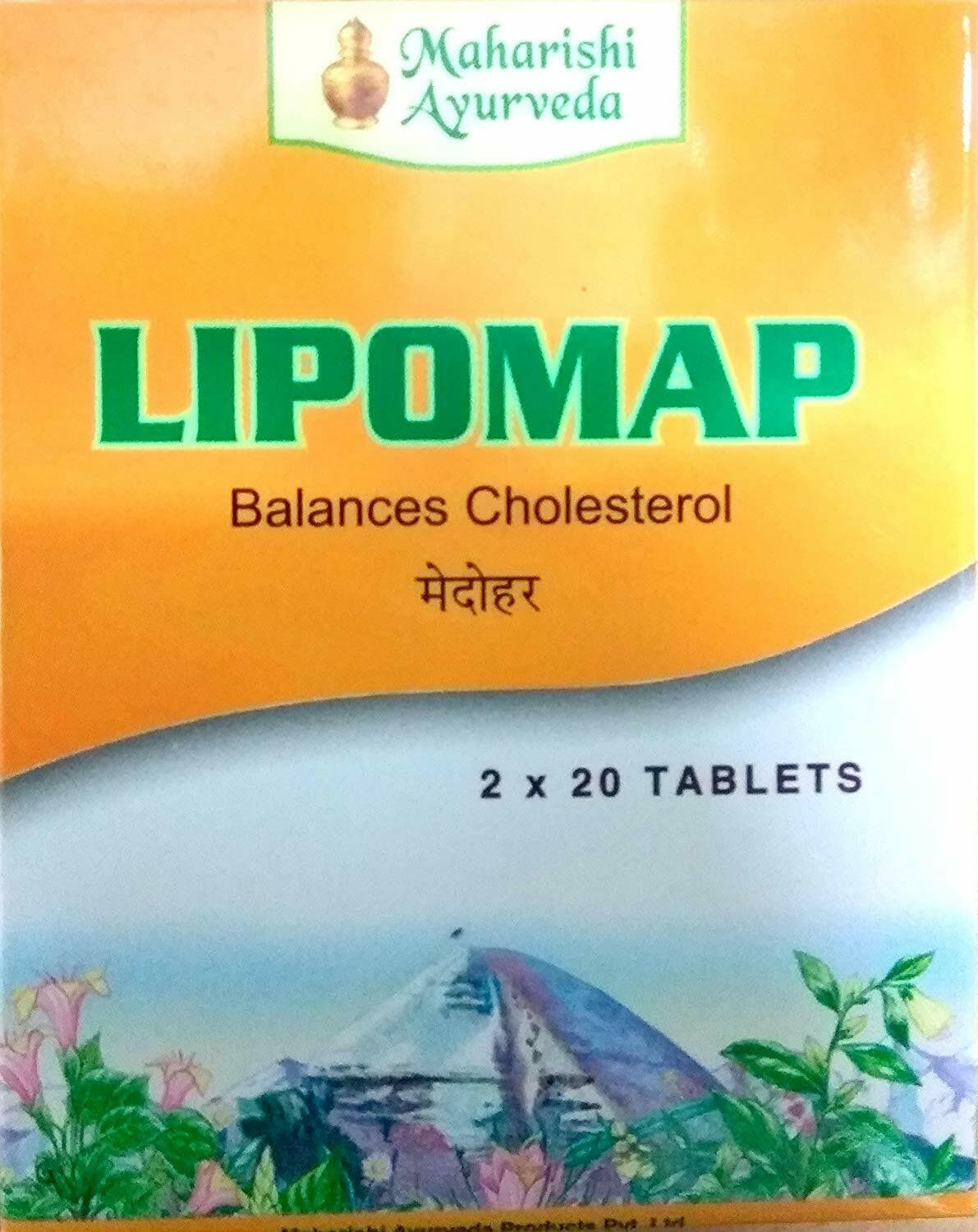 Maharishi ayurveda Lipomap 40 TABLETAS para Cholestrol | ENVÍO GRATUITO A NIVEL MUNDIAL