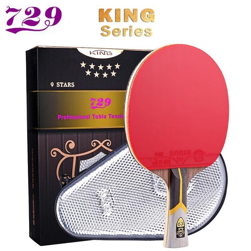 Raqueta de ping pong 729, raqueta de tenis de mesa ofensiva profesional King 6, 7, 8 y 9 estrellas, pala de ping pong aprobada por la ITTF para nivel