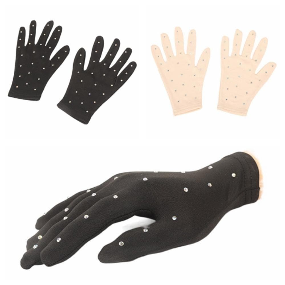 Guantes de Entrenamiento Brillantes para Patinaje sobre Hielo Transpirables Muñequera para Patinaje Artístico Adulto cm