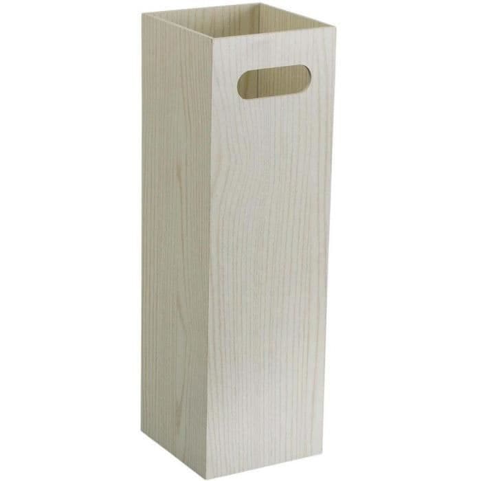 Paragüero - Versa - Jackson - Madera MDF - Blanco - 48,5 x 15 x 15 cm blanco