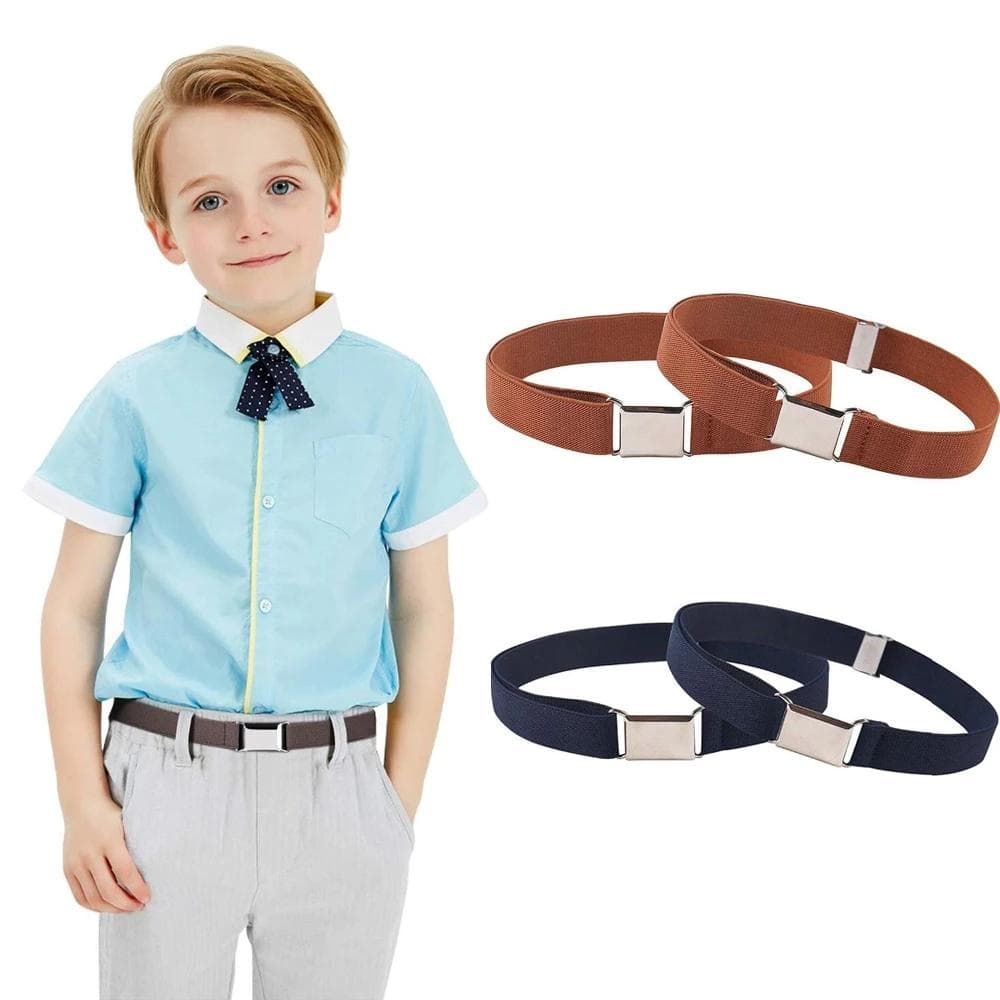 Cinturón elástico para niños y niñas, cinturón ajustable para entrenamiento de exploradores, cinturón elástico para estudiantes, ancho de 2,5