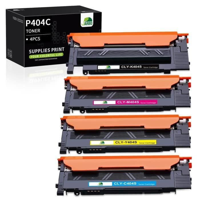 Pack de 4 toners compatibles Samsung CLT-404 CLT-P404C para Xpress SL-C480W C483W C480FW C430W