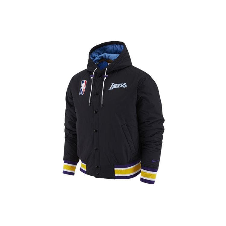 Chaqueta Casual Deportiva con Capucha de Algodón Nike Los Angeles Lakers para Hombre Chaqueta Negra DB1989-010 cm
