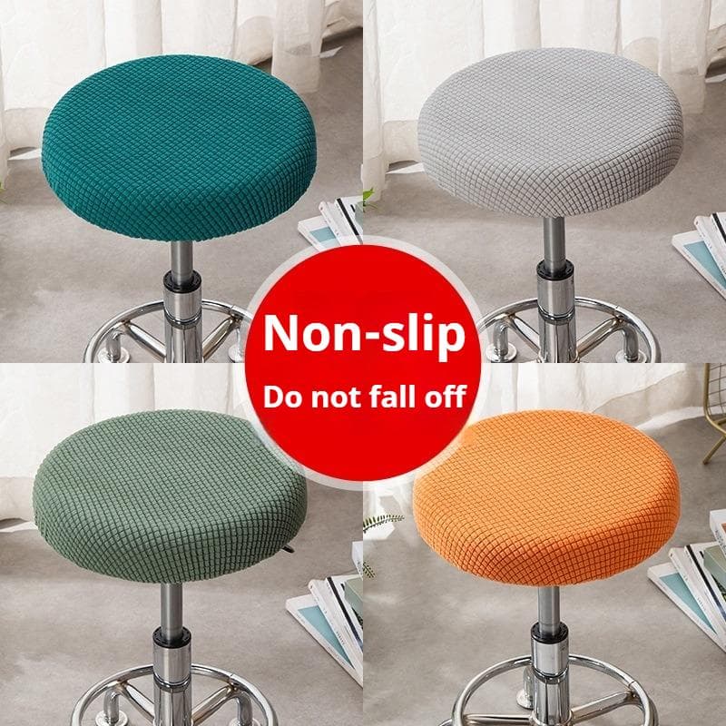 Taburete Redondo Cubierta de Taburete de Bar Silla Elevable de Salón de Belleza Cubierta de Taburete Redondo Cubierta Redonda Cojín para Silla Mesa