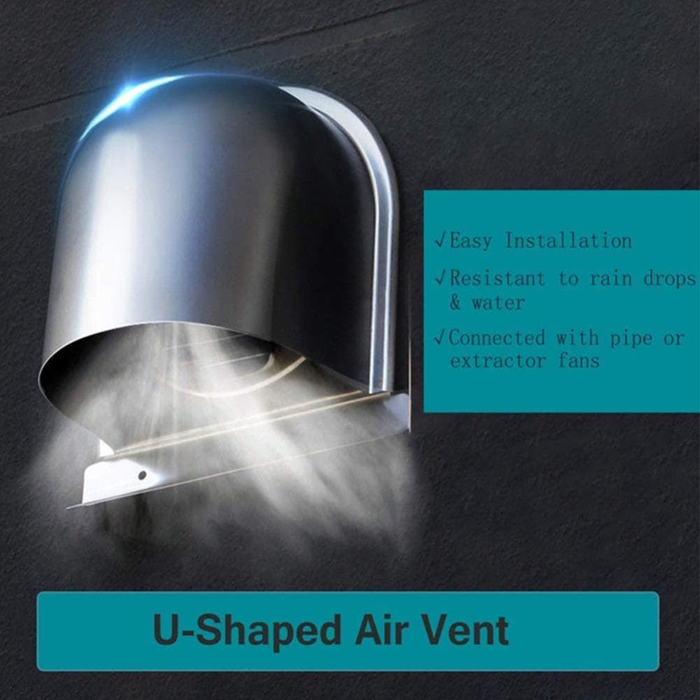 Rejillas de Ventilación Anti-pájaros y Ratas Tapa Impermeable Conductos Rejillas de Ventilación Cubierta Salida de Ventilación