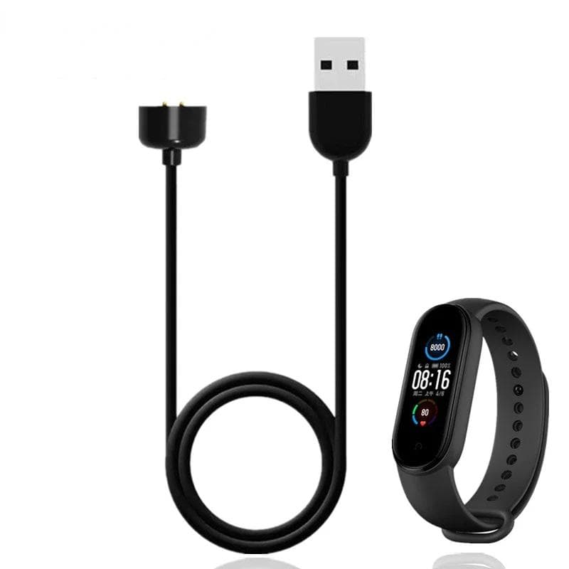 Cargador USB para Xiaomi Mi Band 8 7 6 5 4 3 Cargador con Cable para Mi Pulsera 8 7 6 5 4 3 Cable de Carga Rápida