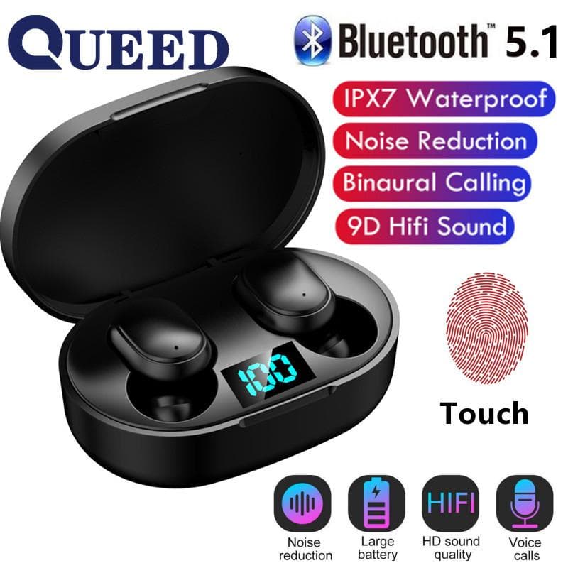 El nuevo número inteligente mostró auriculares Bluetooth inalámbricos deportivos mini auriculares estéreo en la oreja blanco