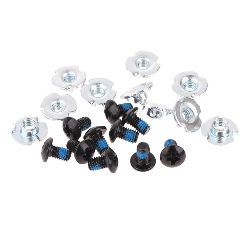 10 Pares Tornillos para Zapatos de Patinaje Patines en Línea Repuesto Reparación Montaje Tornillos Tuerca Perno Pieza Accesorios para Zapatos de