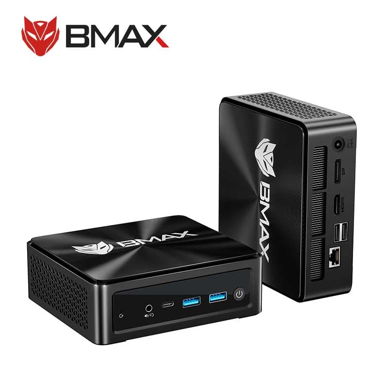 BMAX B8A Pro procesador AMD Ryzen 7 8745HS AMD Radeon 780M 16GB 512GB SSD Windows 11 WiFi Bluetooth USB HDMI tipo-c