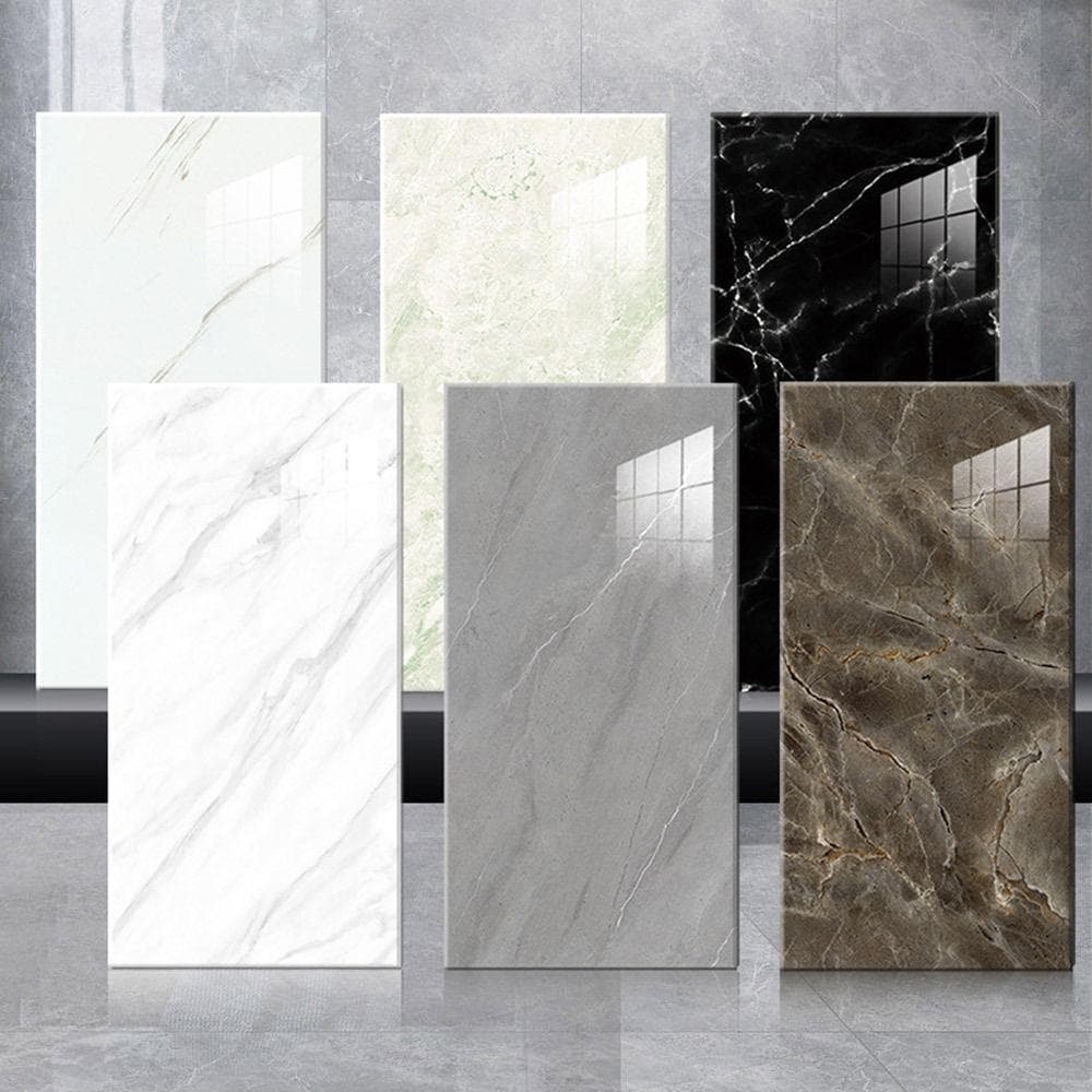 Pegatinas autoadhesivas para suelo de baldosas, impermeables, a prueba de humedad y anticolisión, imitación de mármol para decoración de pared de