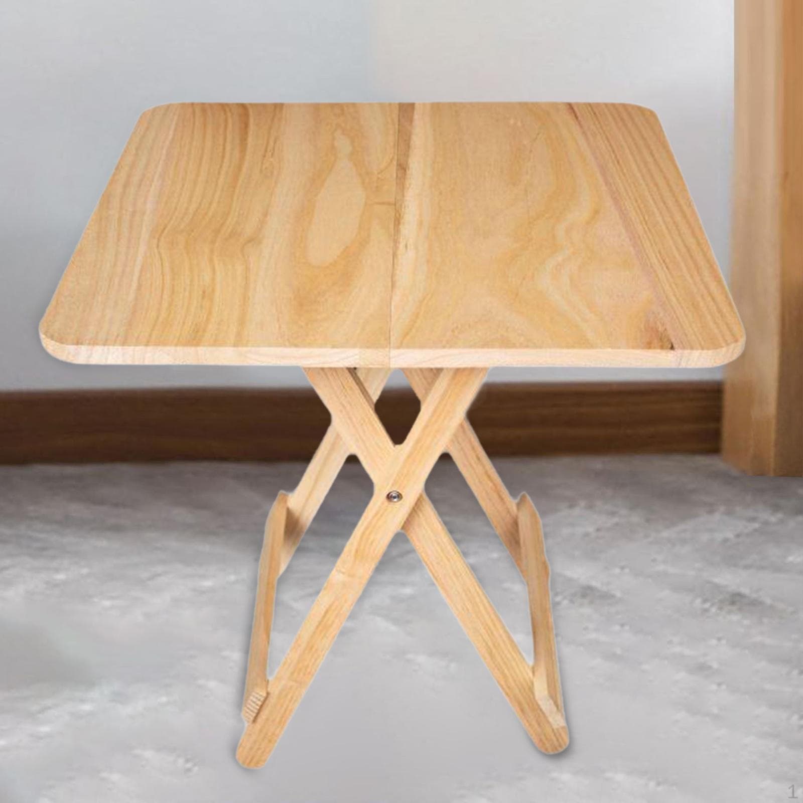 Mesa Cuadrada Plegable Muebles para el Hogar Madera Portátil Apartamento Pequeño Camping Mesas Auxiliares para