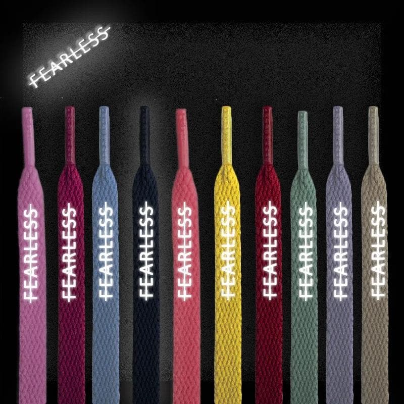 Cordones planos reflectantes con estampado de letras, banda de goma, cordones clásicos para zapatos deportivos, cordones de moda, cordones