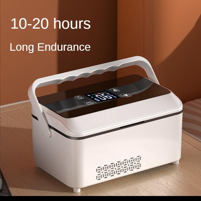 Mini refrigerador portátil para medicamentos de viaje, refrigerador para insulina diabética, refrigerador para viajes en auto y uso doméstico.