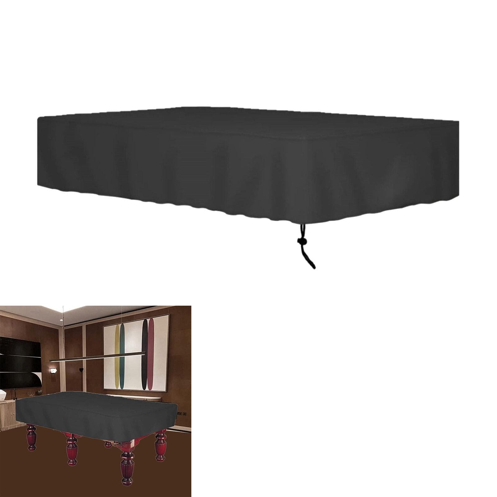 Funda Impermeable para Mesa de Billar Piscina Cubierta a Prueba de Polvo para Exterior Cubierta de Protección contra el Polvo para Mesa de Billar