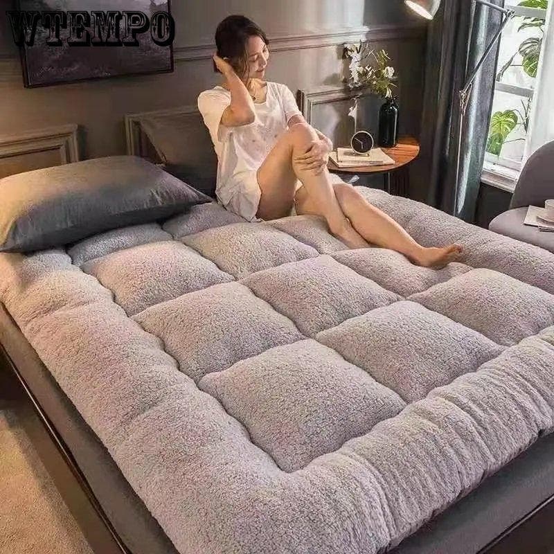 Colchón grueso para dormitorio de estudiantes, Tatami, colchón antideslizante plegable, suelo antideslizante para el hogar, alfombra para dormir,