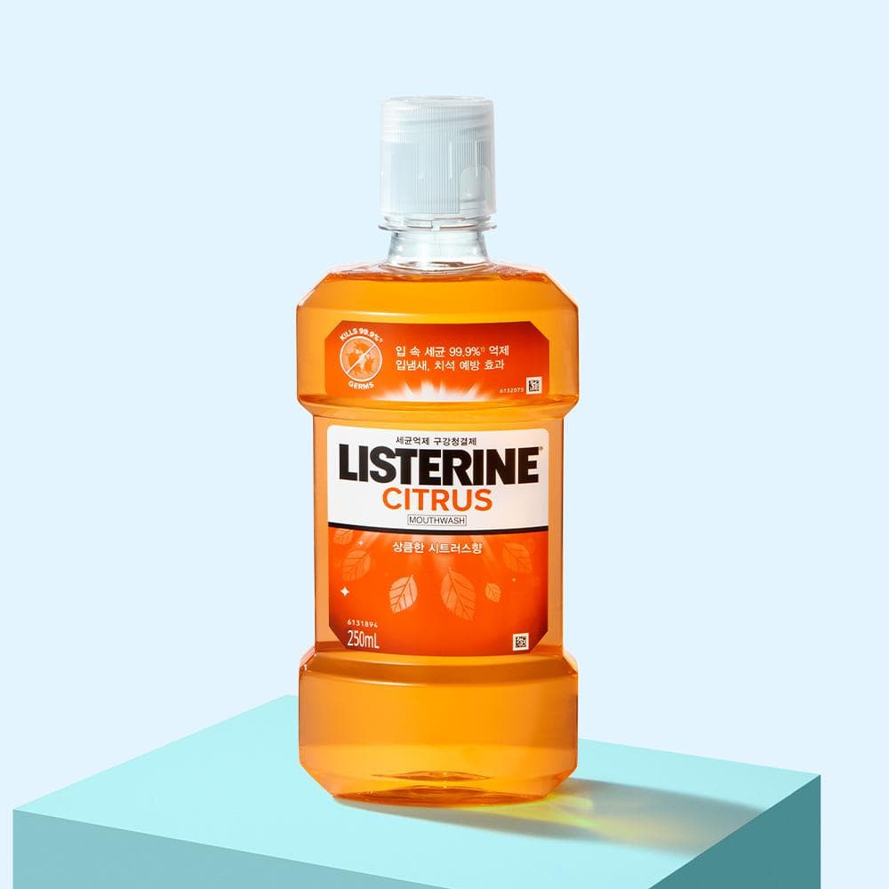 Enjuague Bucal Antiséptico Listerine Cítrico 250ml - Aroma Cítrico Fresco