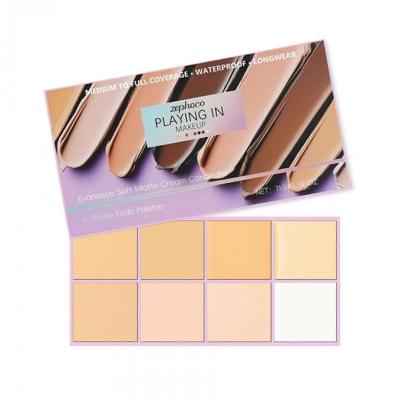 Paleta de Correctores Gradiente de Niebla Suave Cubre imperfecciones faciales, marcas de acné, pecas y ojeras Paleta correctora y de contorno