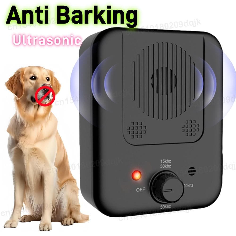 K4 Dispositivo Ultrasónico Anti Ladridos Control de Ladridos para Perros Recargable Impermeable Repelente para Perros Entrenador Disuasor de Ladridos