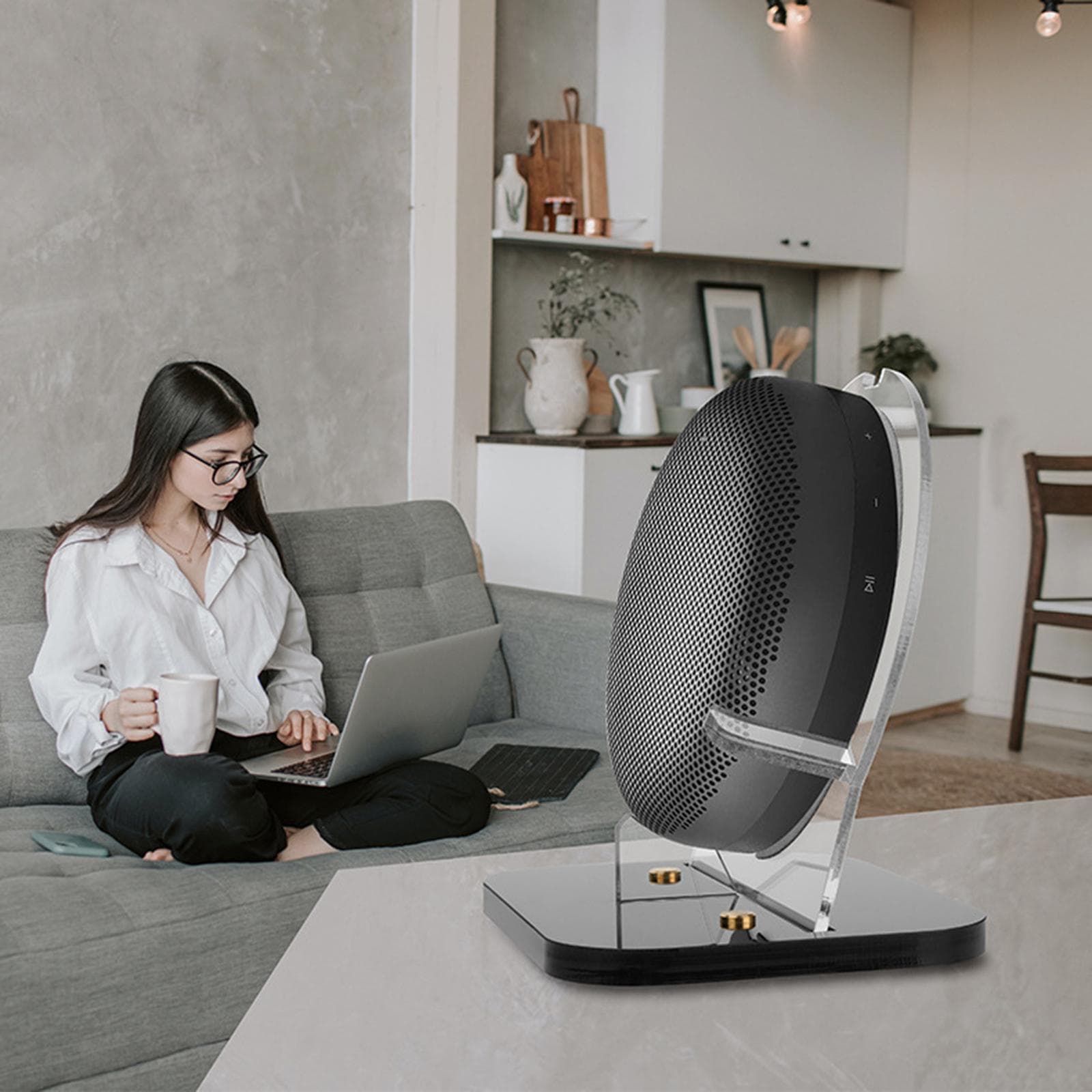 Soportes de Altavoz Pequeños y Exquisitos Soporte Base para Caja de Sonido para Beoplay A1/Beosound A1 2ª Soporte Marco