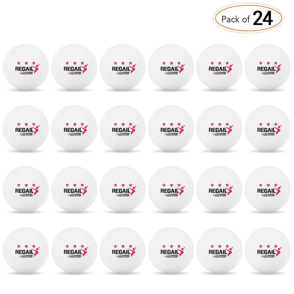 24 Uds. Pelotas de tenis de mesa de 3 estrellas y 40mm Pelotas de Ping Pong pelotas de práctica de entrenamiento avanzado para aficionados color rosa