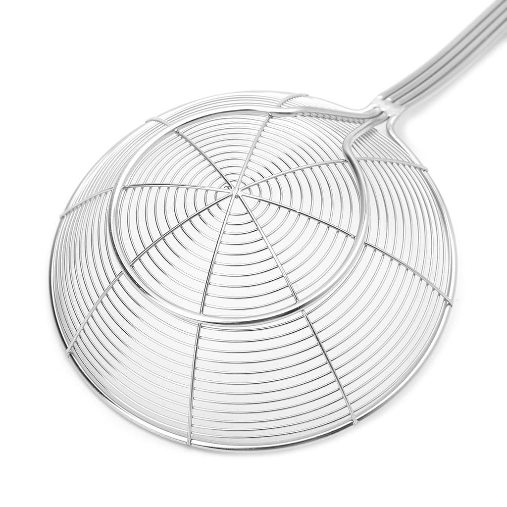 Colador Araña Sólido Espumadera Cucharón Acero Inoxidable Utensilio de Cocina Herramienta