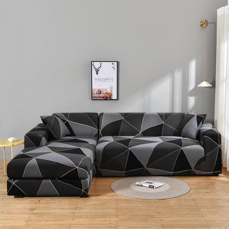 Fundas elásticas para sofá para sala de estar, fundas elásticas para sofá seccional, funda para sillón esquinero en forma de L