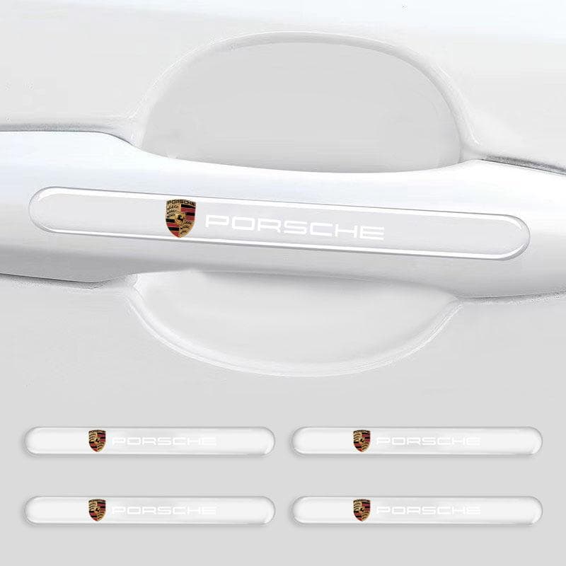 4 Piezas Protector de Manija de Puerta de Coche Pegatina Estilo de Coche Para Porsche Boxster Cayenne Panamera Macan Cayman 911 918 996 917 991